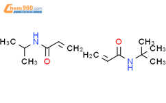N-(2-甲基-2-丙基)丙烯酰胺-N-异丙基丙烯酰胺结构式图片|102667-59-4结构式图片