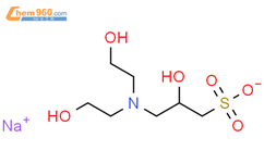 3-[N,N-双(2-羟乙基)氨基]-2-羟基丙磺酸单钠盐结构式图片|102783-62-0结构式图片