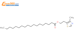 Octadecanoic acid, 2-(4-methyl-5-thiazolyl)ethyl ester结构式图片|102808-77-5结构式图片