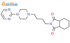 1H-Isoindole-1,3(2H)-dione, hexahydro-2-[4-[4-(2-pyrimidinyl)-1-piperazinyl]butyl]-结构式图片|102995-93-7结构式图片