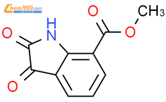 靛红-7-甲酸甲酯结构式图片|103030-10-0结构式图片