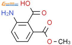 2-氨基-6-甲氧基羰基苯甲酸结构式图片|103259-06-9结构式图片