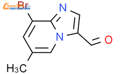 8-溴-6-甲基咪唑并[1,2-a]吡啶-3-甲醛结构式图片|1033202-08-2结构式图片