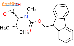 Fmoc-N-甲基-D-缬氨酸结构式图片|103478-58-6结构式图片