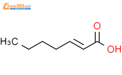 反-2-庚烯酸结构式图片|10352-88-2结构式图片