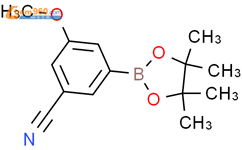 3-CYANO-5-METHOXYPHENYLBORONIC ACID, PINACOL ESTER结构式图片|1035266-33-1结构式图片