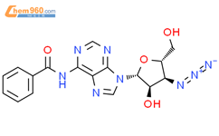 3'-叠氮-N6-苯甲酰-3'-脱氧腺苷结构式图片|103597-10-0结构式图片