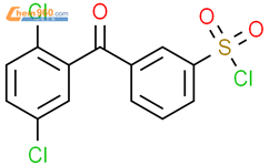 3-(2,5-二氯苯甲酰基)苯磺酰氯结构式图片|1037306-65-2结构式图片