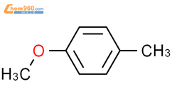 对甲基苯甲醚结构式图片|104-93-8结构式图片