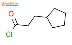 3-环戊基丙酰氯结构式图片|104-97-2结构式图片