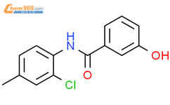 N-(2-Chloro-4-methylphenyl)-3-hydroxybenzamide结构式图片|1040071-77-9结构式图片