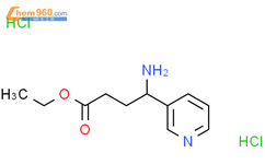 4-氨基-4-吡啶-3-基丁酸乙酯 二盐酸盐结构式图片|104097-16-7结构式图片