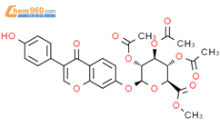 黄豆苷元7-三-O-乙酰基-beta-D-葡萄糖醛酸甲酯结构式图片|1041134-15-9结构式图片