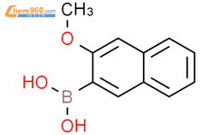 3-甲氧基萘-2-硼酸结构式图片|104115-76-6结构式图片