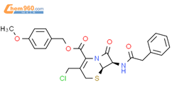 7-苯乙酰氨基-3-氯甲基-4-头孢烷酸对甲氧基苄酯结构式图片|104146-10-3结构式图片