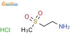 2-(甲砜基)乙胺盐酸盐结构式图片|104458-24-4结构式图片