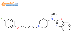 2-Benzoxazolamine,N-[1-[4-(4-fluorophenoxy)butyl]-4-piperidinyl]-N-methyl-结构式图片|104606-20-4结构式图片