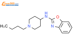 2-Benzoxazolamine, N-(1-butyl-4-piperidinyl)-结构式图片|104606-86-2结构式图片