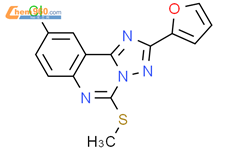 [1,2,4]Triazolo[1,5-c]quinazoline, 9-chloro-2-(2-furanyl)-5-(methylthio)-结构式图片|104615-77-2结构式图片