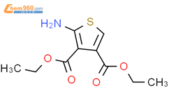 2-氨基-3,4-噻吩二羧酸二乙酯结构式图片|104680-25-3结构式图片