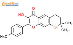 2H,6H-Benzo[1,2-b:5,4-b']dipyran-6-one, 3,4-dihydro-7-hydroxy-2,2-dimethyl-8-(4-methylphenyl)-结构式图片|104946-06-7结构式图片