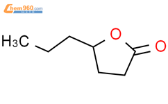 α-丙基-γ-丁内酯结构式图片|105-21-5结构式图片