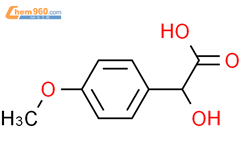 对甲氧基扁桃酸结构式图片|10502-44-0结构式图片