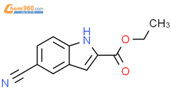 5-氰基-1H-吲哚-2-羧酸乙酯结构式图片|105191-13-7结构式图片