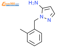 2-(2-methyl-benzyl)-2H-pyrazol-3-ylamine结构式