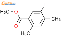 5-碘-2,4-二甲基苯甲酸甲酯结构式图片|1052647-27-4结构式图片