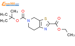 6,7-二氢噻唑并[5,4-c]吡啶-2,5(4H)-二甲酸 5-叔丁酯 2-乙酯结构式图片|1053656-51-1结构式图片