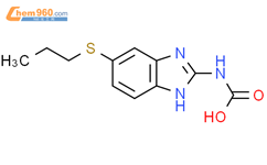 Carbamic acid, [5-(propylthio)-1H-benzimidazol-2-yl]-结构式图片|105530-57-2结构式图片