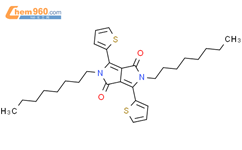 2,5-dioctyl-3,6-di(thiophen-2-yl)pyrrolo[3,4-c] pyrrole-1,4(2H,5H)-dione结构式图片|1057401-08-7结构式图片