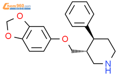 Piperidine, 3-[(1,3-benzodioxol-5-yloxy)methyl]-4-phenyl-, (3R,4S)-rel-结构式图片|105834-22-8结构式图片
