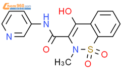 2H-1,2-Benzothiazine-3-carboxamide,4-hydroxy-2-methyl-N-3-pyridinyl-, 1,1-dioxide结构式图片|105955-87-1结构式图片