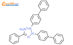 5-phenyl-2,3-bis(4-phenylphenyl)-1H-tetrazol-1-ium结构式图片|106153-60-0结构式图片