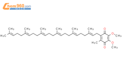 2,3-二甲氧基-5-甲基-6-(法呢基法呢基)-1,4-苯并醌结构式图片|1065-31-2结构式图片