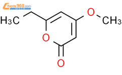 6-乙基-4-甲氧基-2-吡喃酮结构式图片|106950-13-4结构式图片
