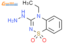 4H-1,2,4-Benzothiadiazine,4-ethyl-3-hydrazinyl-, 1,1-dioxide