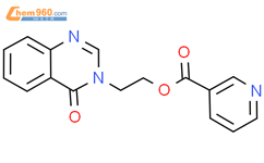 2-(4-氧代喹唑啉-3(4H)-基)乙基烟酸酯结构式图片|107250-13-5结构式图片