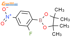 2-氟-4-硝基苯硼酸频那醇酯结构式图片|1073353-89-5结构式图片