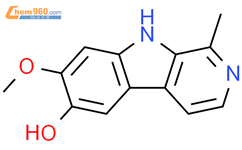 9H-Pyrido[3,4-b]indol-6-ol, 7-methoxy-1-methyl-结构式图片|107480-14-8结构式图片