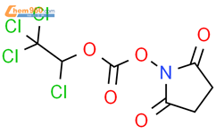 N-(1,2,2,2-四氯乙氧羰氧基)琥珀酰亚胺结构式图片|107960-02-1结构式图片