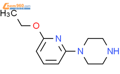 1-(6-乙氧基-2-哌啶)哌嗪结构式图片|108122-25-4结构式图片