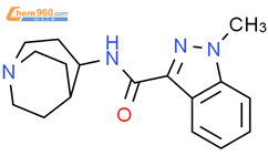 1H-Indazole-3-carboxamide, N-1-azabicyclo[3.2.2]non-4-yl-1-methyl-结构式图片|108551-34-4结构式图片