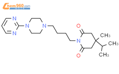2,6-Piperidinedione, 4-methyl-4-(1-methylethyl)-1-[4-[4-(2-pyrimidinyl)-1-piperazinyl]butyl]-结构式图片|108964-59-6结构式图片