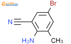 2-氨基-3-甲基-5-溴苯腈结构式图片|1093966-37-0结构式图片