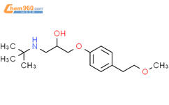 1-(tert-butylamino)-3-[4-(2-methoxyethyl)phenoxy]propan-2-ol结构式图片|109632-10-2结构式图片