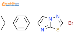 2-溴-6-(4-异丙基苯基)咪唑并[2,1-b][1,3,4]噻二唑结构式图片|1097016-59-5结构式图片