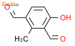 4-hydroxy-2-methylbenzene-1,3-dicarbaldehyde结构式图片|109987-13-5结构式图片